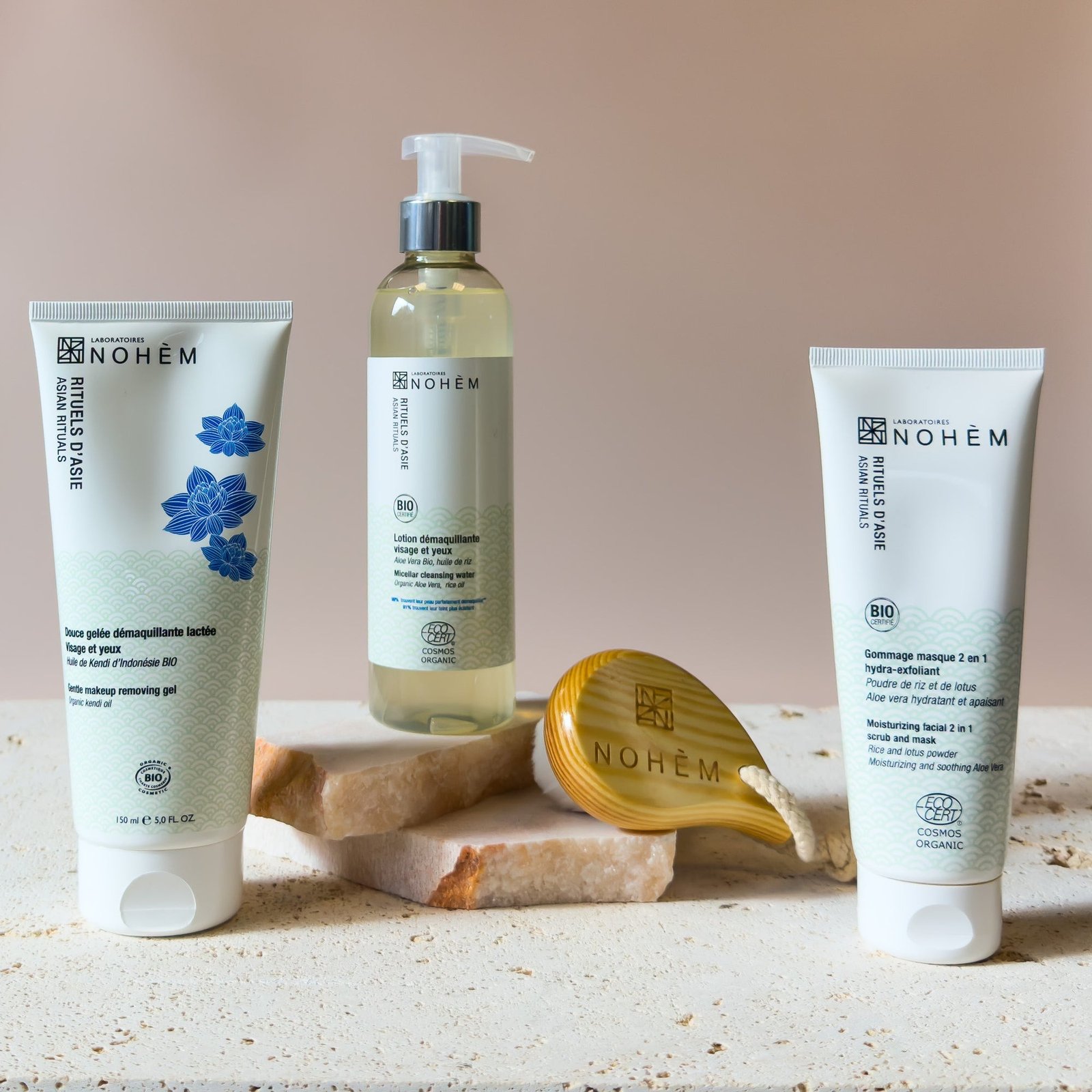 Produits cosmétiques bio Nohèm utilisés par Sophie Beauté, esthéticienne dans le Lot